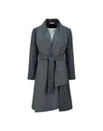 Scratched Foulard Coat