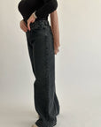 New Basic Wide Pants Heather Black