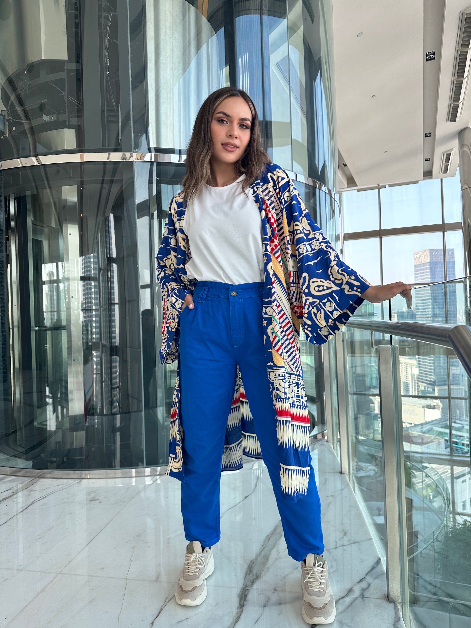 Cotton Kimono Blue