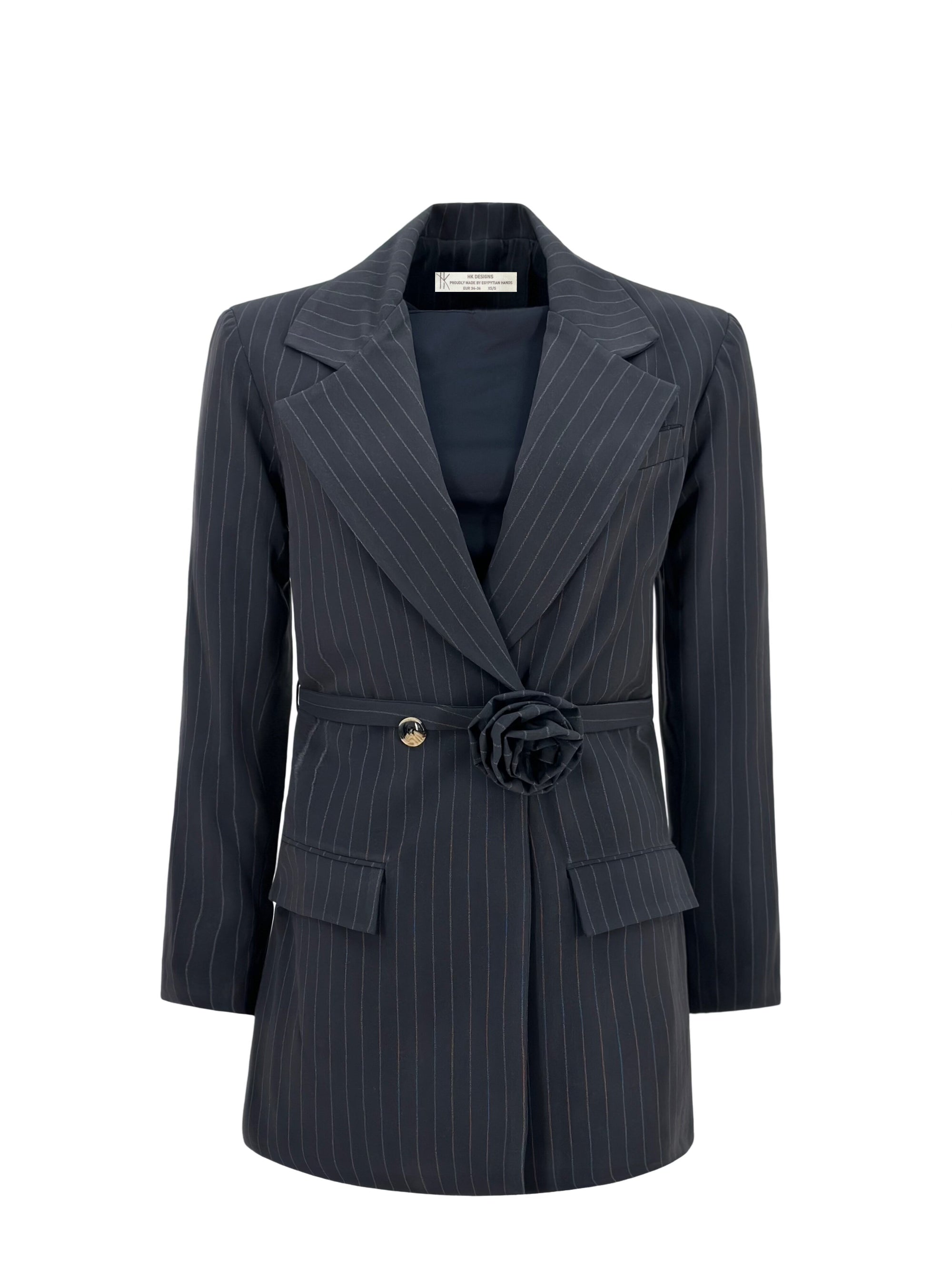 Fiore Stripe Long Blazer